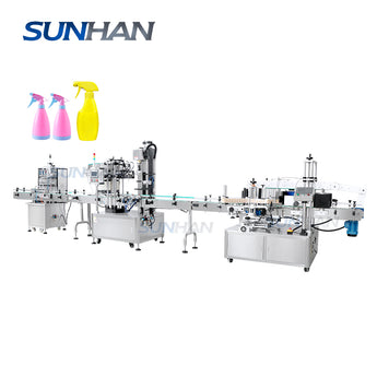 spray-on cleaner filling line