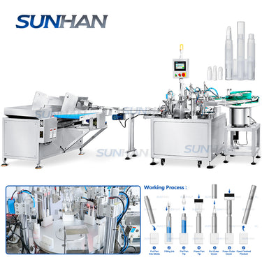 cosmetic dispensing pen packaging machine