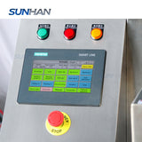 control panel of refillable pouch filling sealing machine