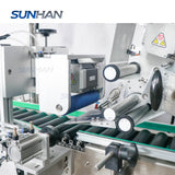 labeling structure of squeezable tube label applicator for ointment