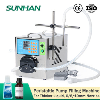 Semi-automatic Small Bottle Fragrance Oil Liquid Soap Peristaltic Pump Liquid Filling Machine