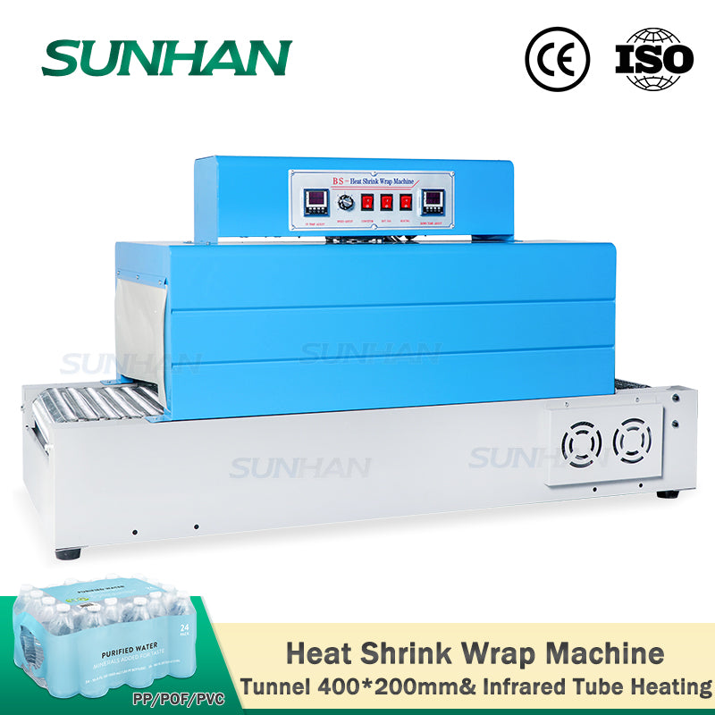 Thermal Wrapper Tabletop Thermal Heat Shrink Tunnel PVC Film Shrinking Wrapper Machine ...