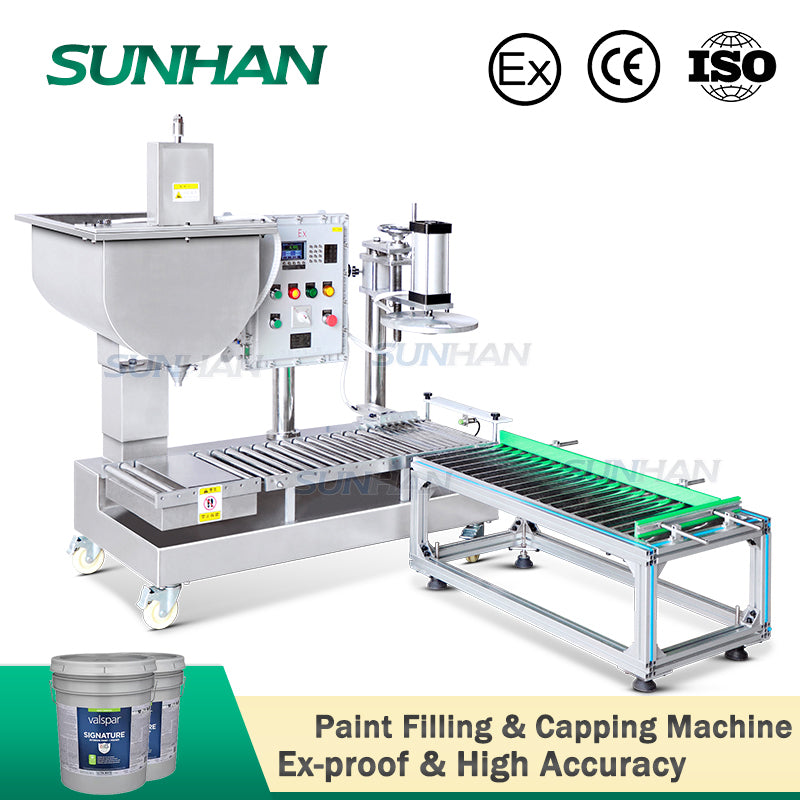 Explosion Proof Paint Sealants Filling Weighing Capping Machine ...