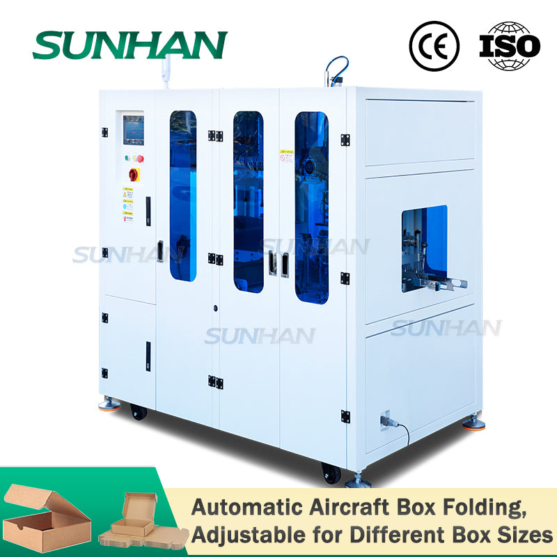 Small Box Folder Machine Aircraft Box Folding Machine | SH-CSPM4 Cardboard Forming Folding ...