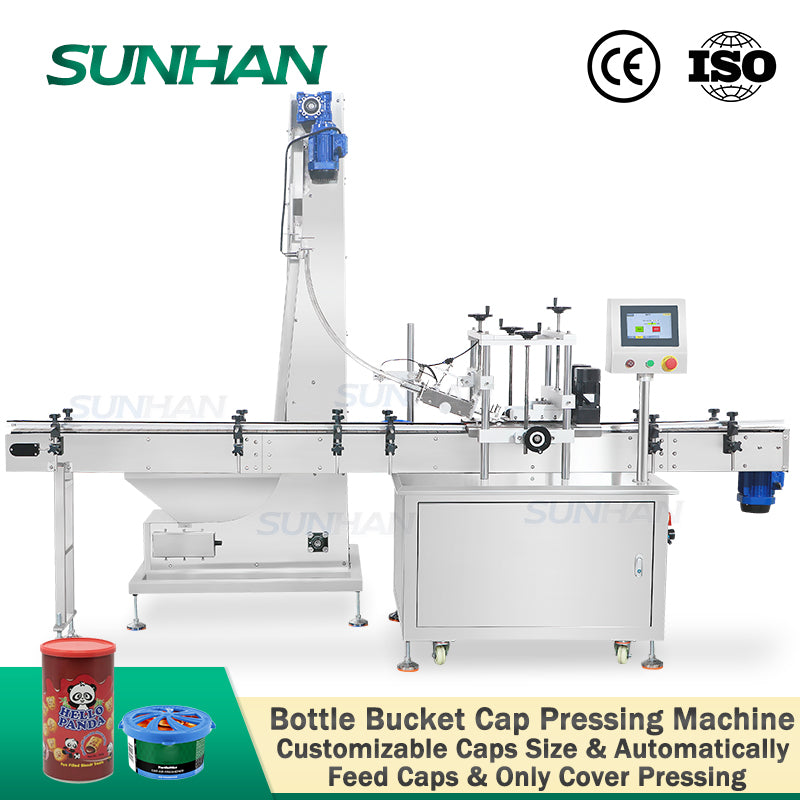 Capping Machine Bucket Pail Bucket Lid Pressing Capping Machine | SH-VTYG01 Jar Cap Presser ...
