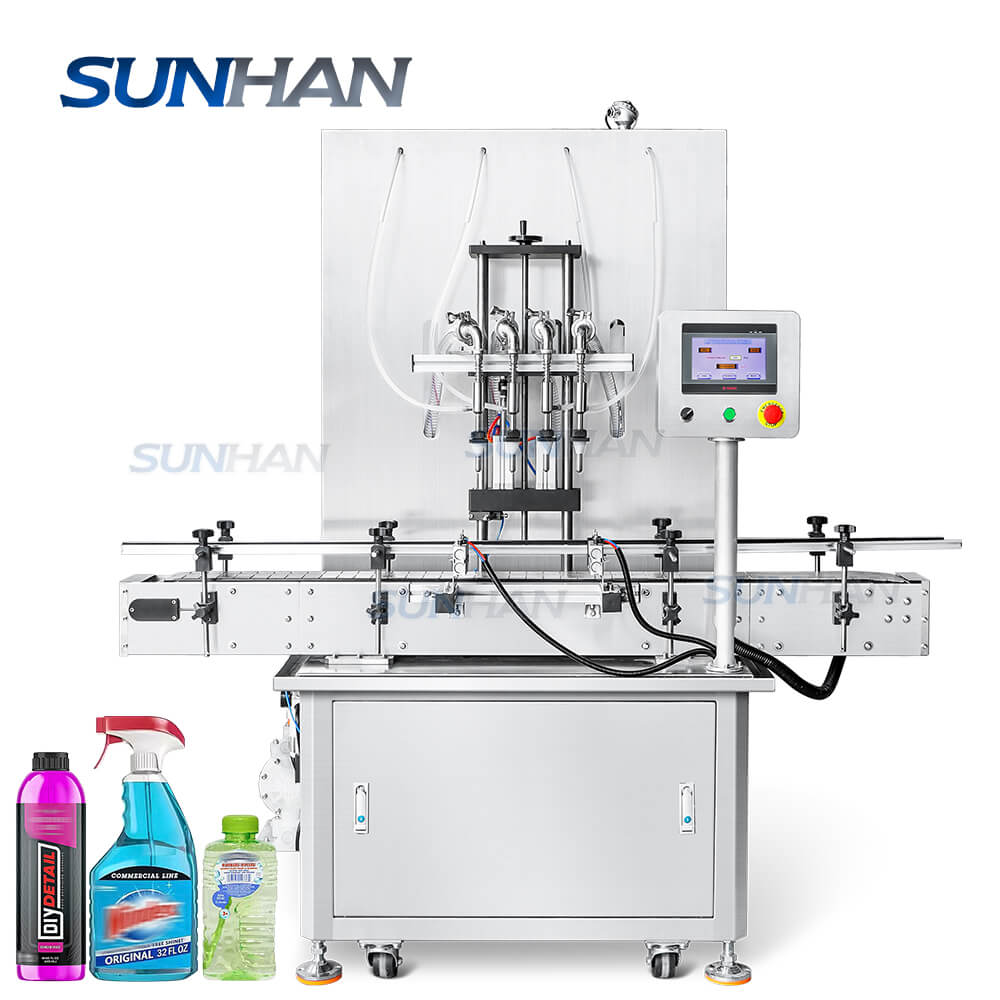 Automatic Spirits Foamy Liquid Bottle Fill-to-Level Filling Machine ...