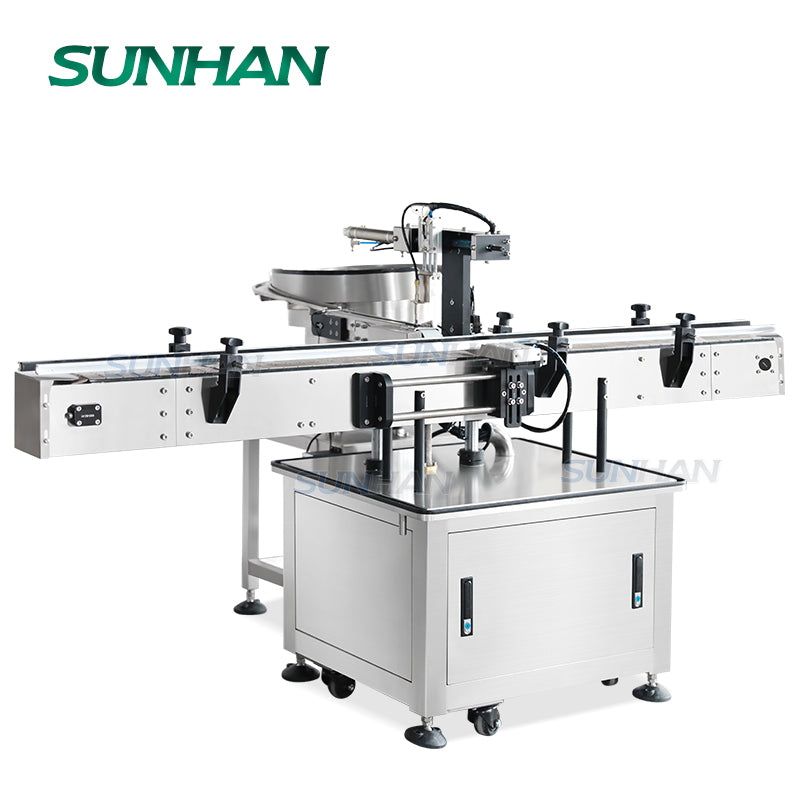 Lid Attach Rework Machine Lid Liner Inserting Machine | SH-WIM04 Face Cream Cap Lining Machine ...