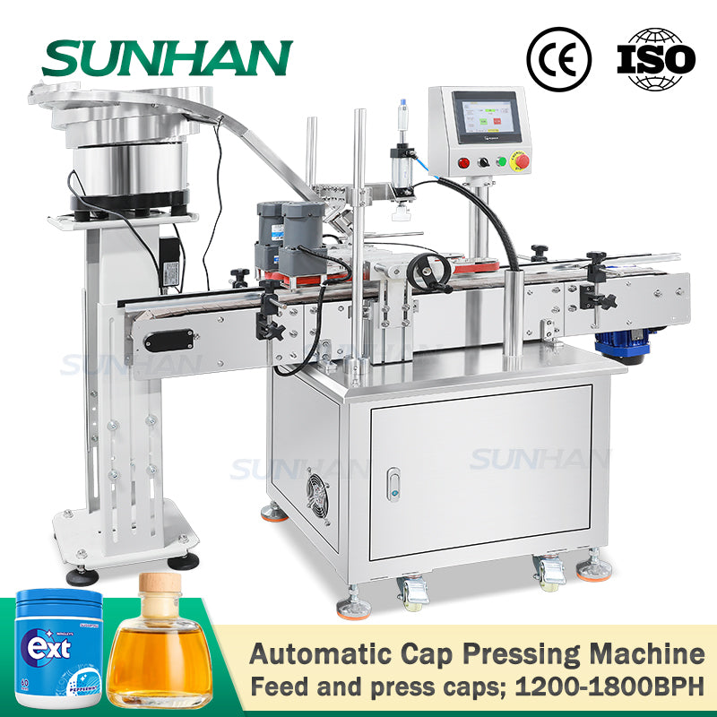 Automatic Cap Pressing Capping Machine | SH-PG01 Cork Capper – SUNHANPACK