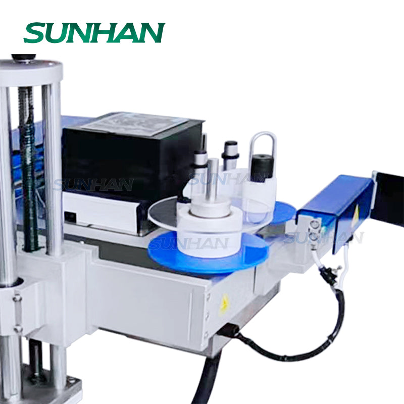Corner Label Machine Carton Corner Labeling Machine | SH-TB852C Wrap Label Print Applicator ...