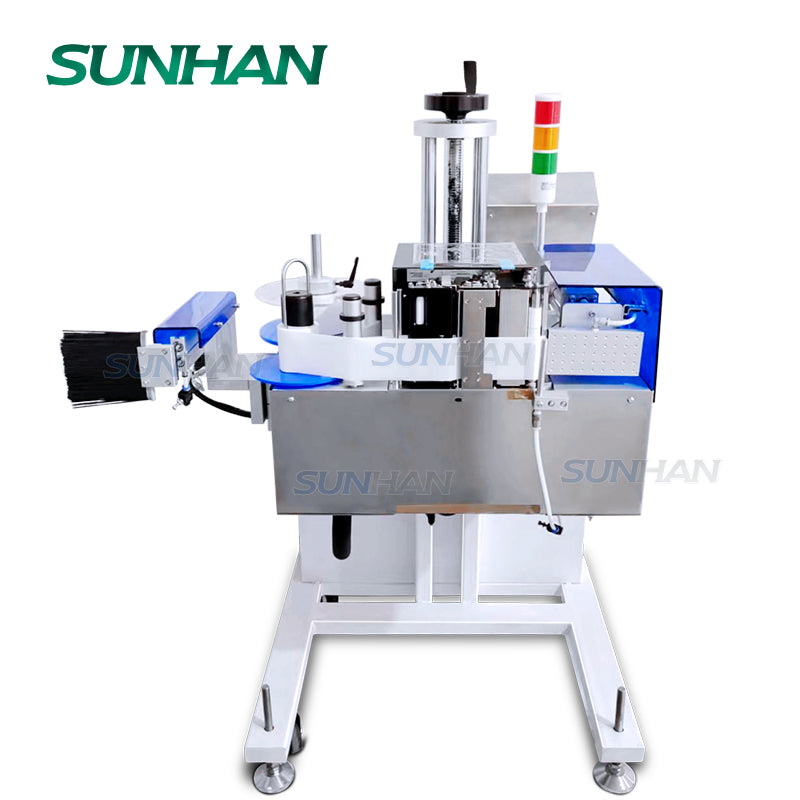 Corner Label Machine Carton Corner Labeling Machine | SH-TB852C Wrap Label Print Applicator ...