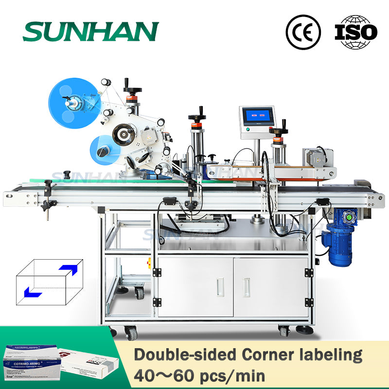 Corner Wrap Labelling Carton Box Angle Labeler | SH-TB833R2 Corner Wrap Labeling Machine ...