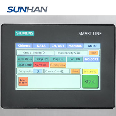 control panel of pen packaging machine