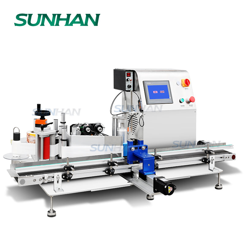 Electric Labelling Machine Tabletop Full Electric Labeling Machine | SH-ETB150 Bottle Labeler ...