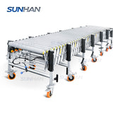 600mm width motorized flexible conveyor