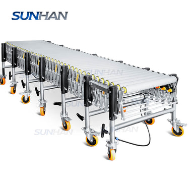 motorized flexible conveyor for warehouse