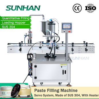 Машина для розлива вязкой жидкой пасты для лица с одной головкой и сервоприводом с насосом для подачи