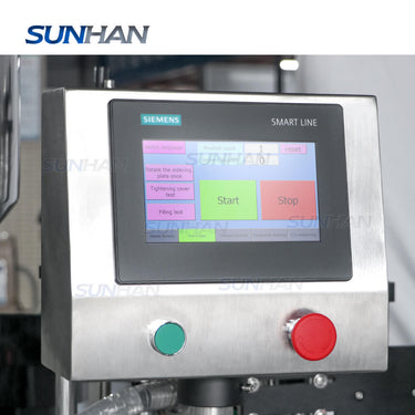 control panel of lotion filling capping machine