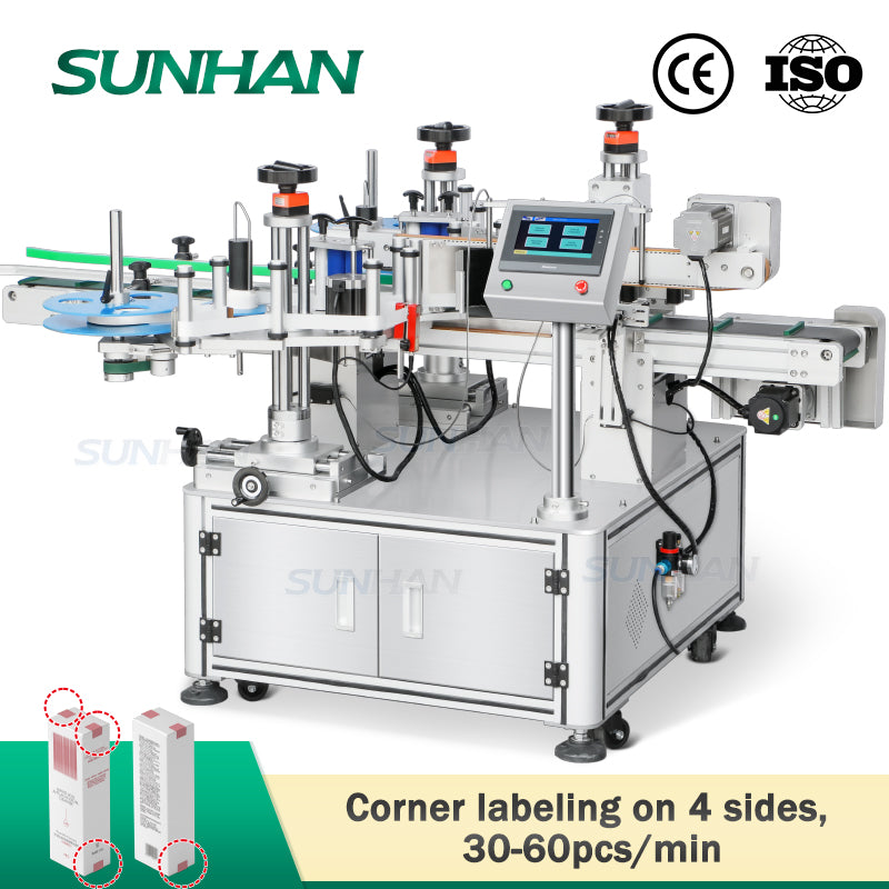 Labelling Sandar Machine Tamper Evident Seal Labeling Machine | SH-TB833F Paper Box Corner ...