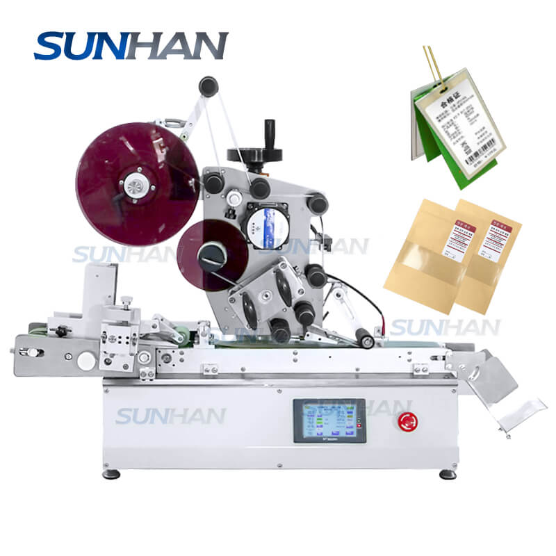 Tabletop Automatic High Accuracy Gift Scratch Card Cloth Hang Tag Labe ...