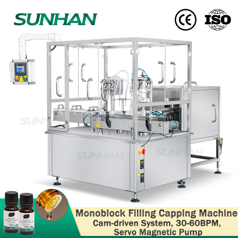 Facial Toner Filling Capping Machine | SH-AFC50 Body Oil Packaging ...