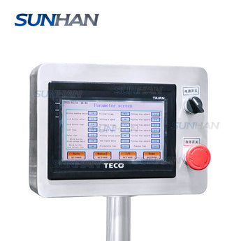 control panel of metal can packaging line