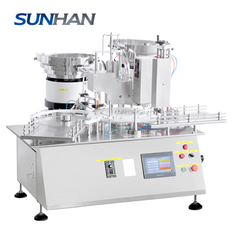 Solution Packaging Machine Tabletop Oral Solution Vial Flip-off Caps Filling Crimping Machine ...