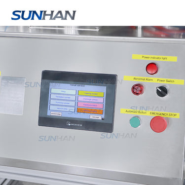 control panel of flip-off vial filling crimping machine