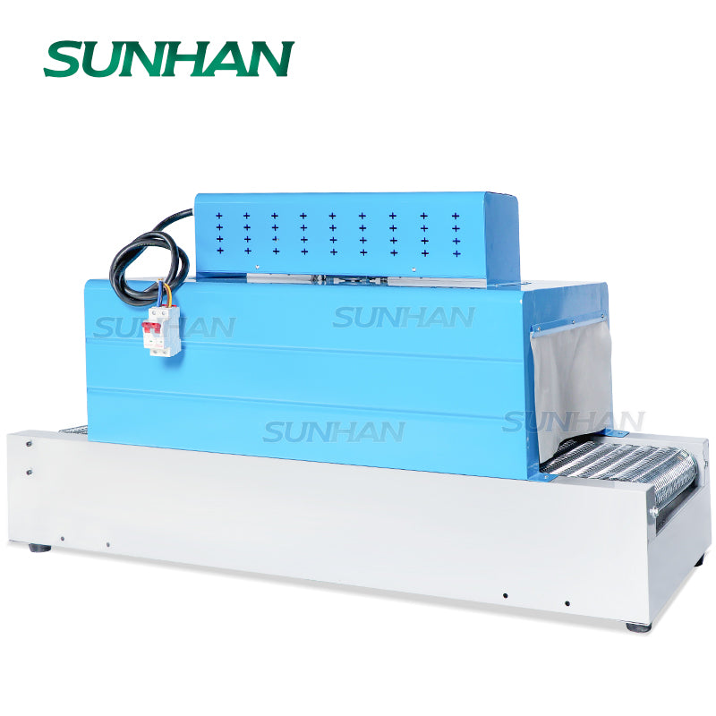 Thermal Wrapper Tabletop Thermal Heat Shrink Tunnel PVC Film Shrinking Wrapper Machine ...