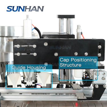 cap positioning structure of perfume capping machine