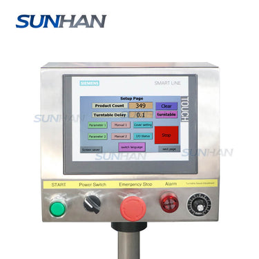 control panel of vial tube filling crimping machine