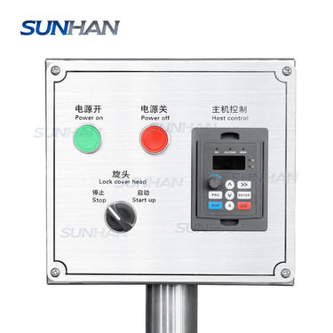 control panel of ring crown cap sealing machine