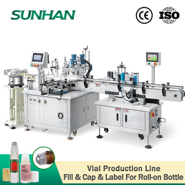 roll-on bottle filling line