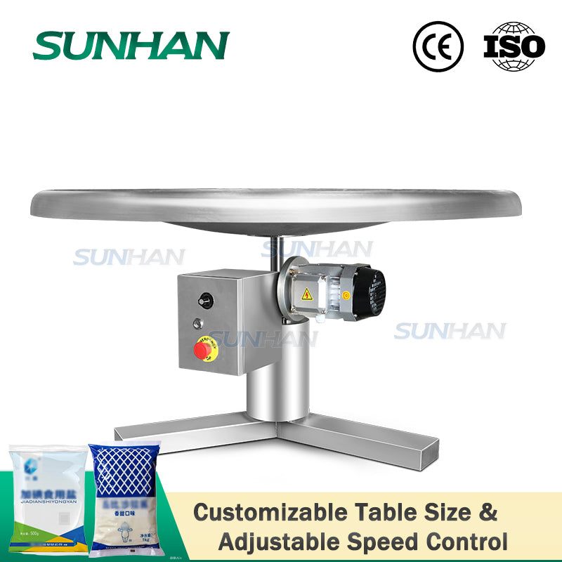 Rotating Sorting Table Rotary Sorting Machine | SH-LP1200L Food Packing Accumulation Table ...
