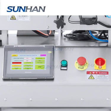 control panel of bottle labeling machine