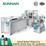 small plastic bottle liquid filling line