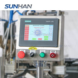 control panel of squeezable tube filling machine