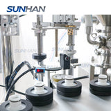 tube positioning of squeezable tube filling machine