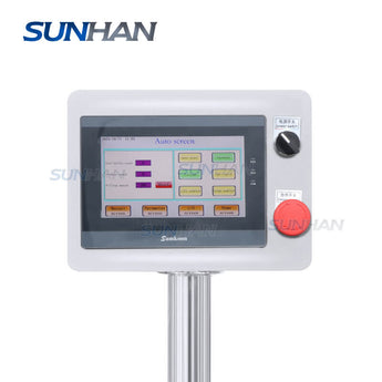 control panel of liquid fuel cans filling line