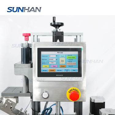 control panel of jar capping machine