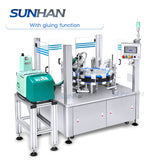 bottle cartoner machine with hot gluing function