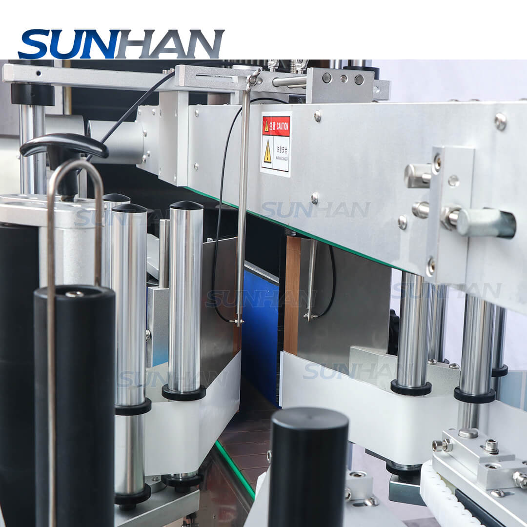 Automatic Round Flat Bottle Label Applicator Single Double Side Labeli ...