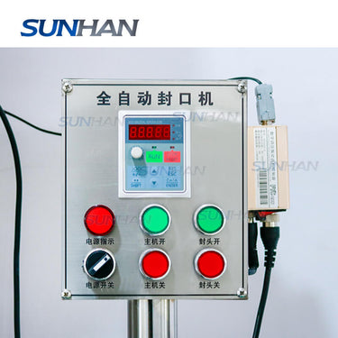 control panel of beer ring pull caps crimping machine