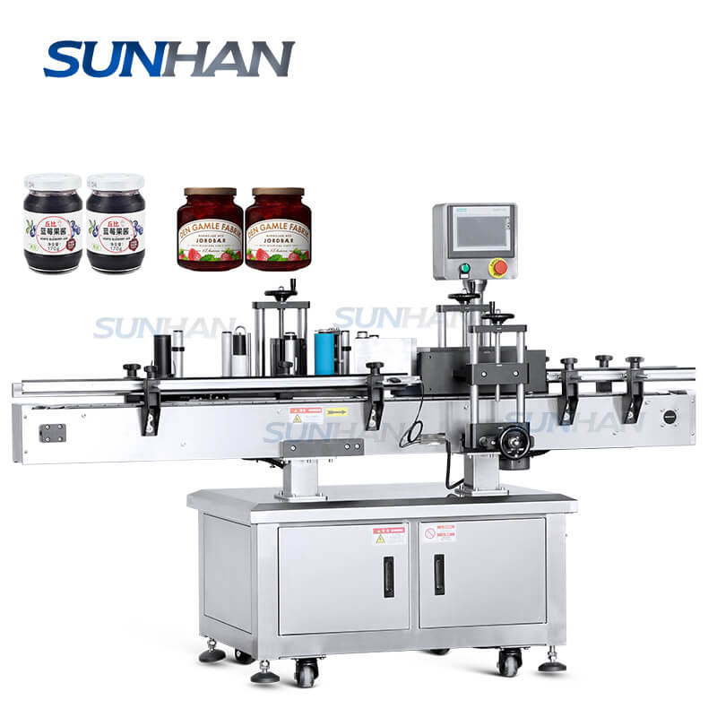 High Speed Container Labeler Automatic High Speed Bottled Sauce Labeler Shampoo Beer Cans Hand Gel ...