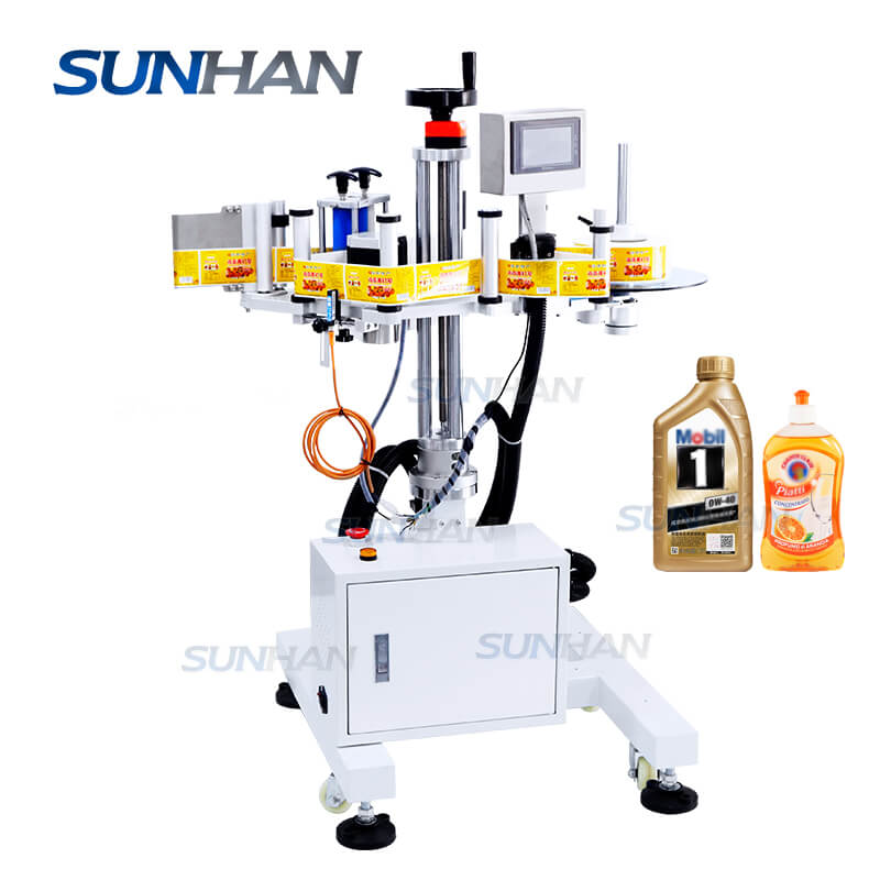 Flat Surface Self-adhesive Sticker Labeler Assembly Line Bottle Box Ca ...