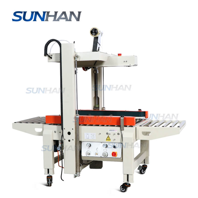 Automatic Top and Bottom Side Paper Carton Sealer Self-Adjusting Carto ...