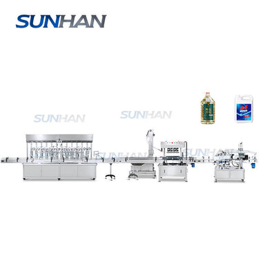 Engine Oil Filling Capping Labeling Machine