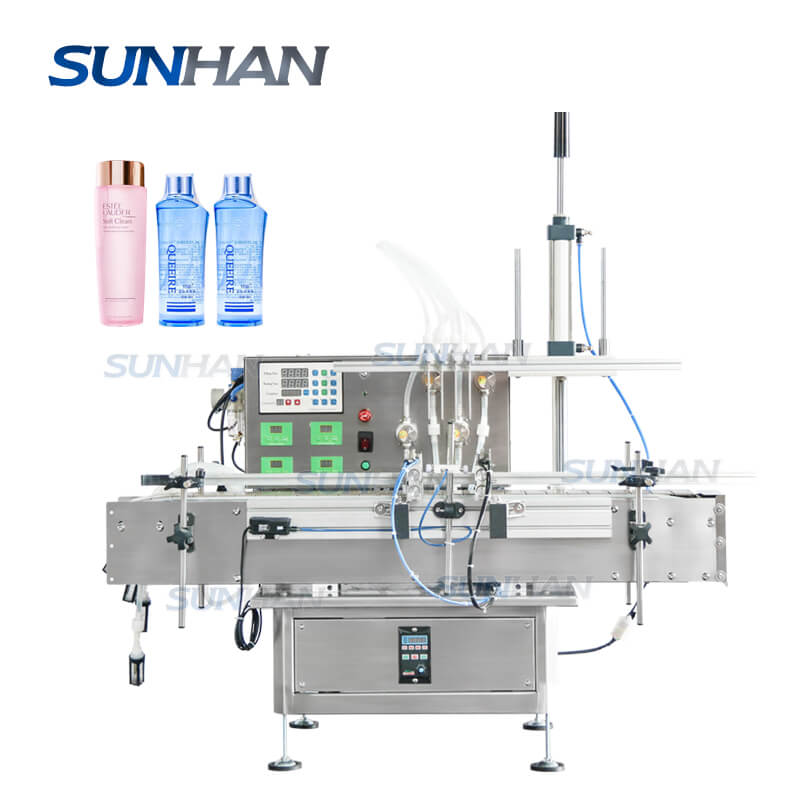 Liquid Solution Machine Automatic 4 Heads Essential Oil Liquid Soap Care Solution Foamy Liquid ...