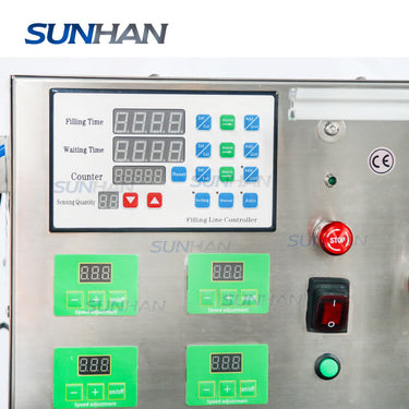 Control Panel of Automatic 4 Heads Essential Oil Filling Machine