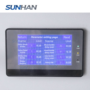 Control Panel of Jam Jar Labeling Machine