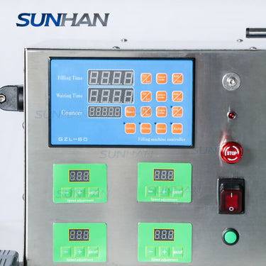 control panel of semi-automatic liquid filling machine